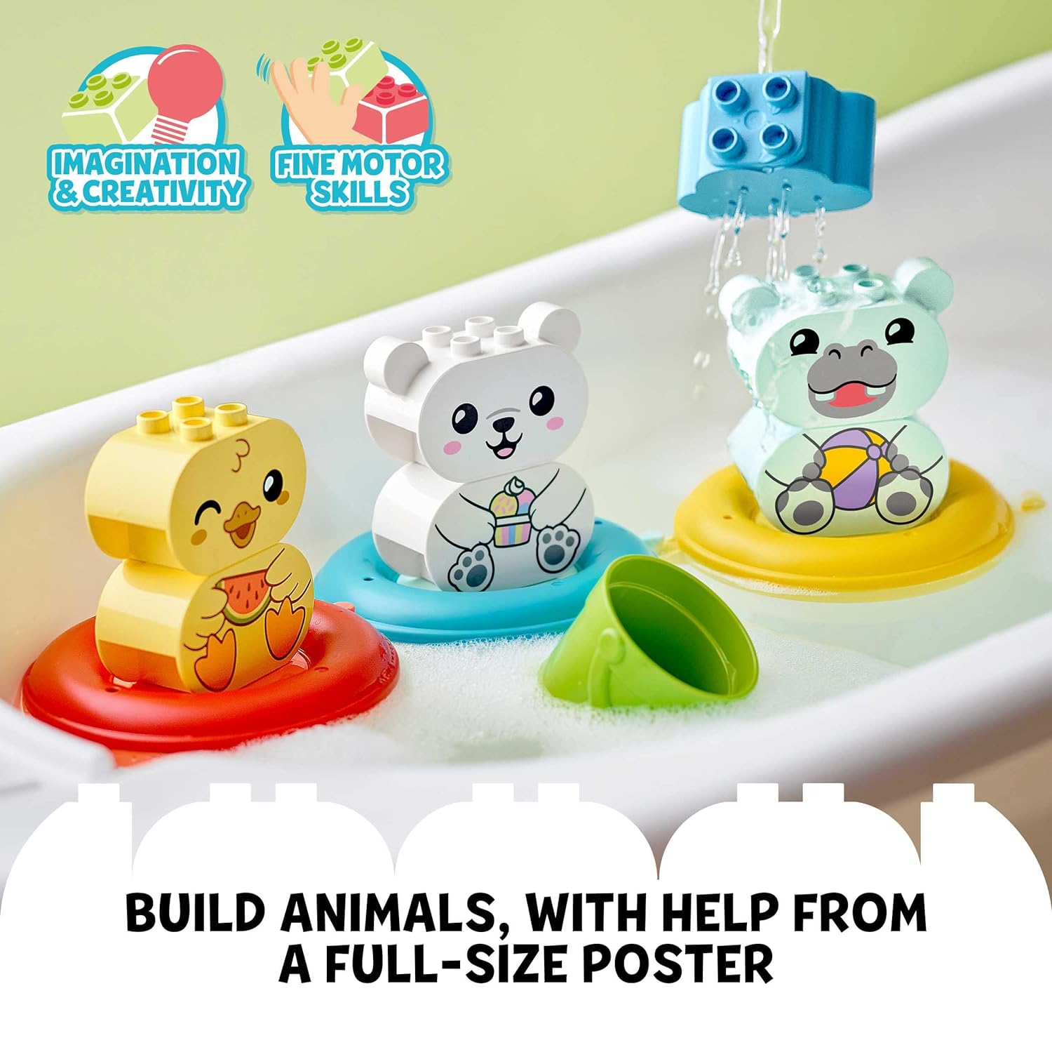 LEGO® DUPLO® Bath Time Fun: Floating Animal Train 