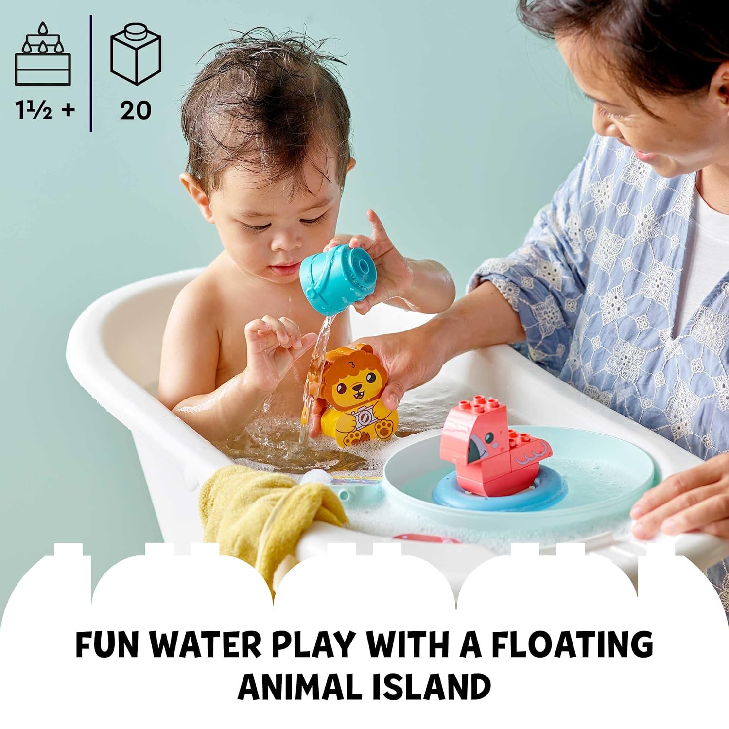 LEGO® DUPLO® Bath Time Fun: Floating Animal Island 